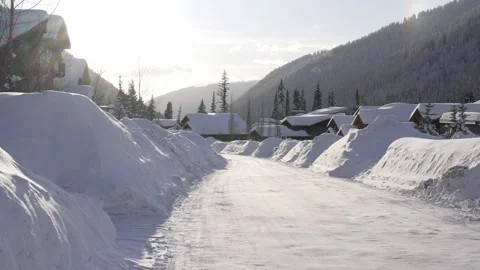 Winter setting log cabin in Christmas snow . High quality 4k footage Stock Footage 244014442