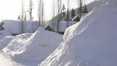 Winter setting log cabin in Christmas snow . High quality 4k footage Stock Footage 244014469