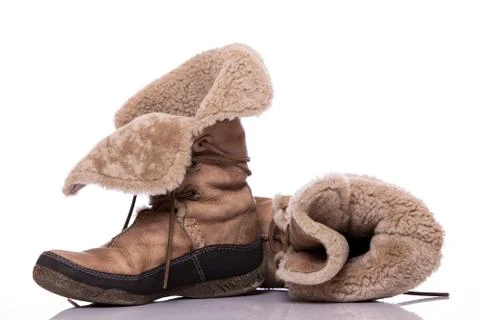 Winter shoes Stock Photos