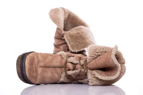 Winter shoes Stock Photos