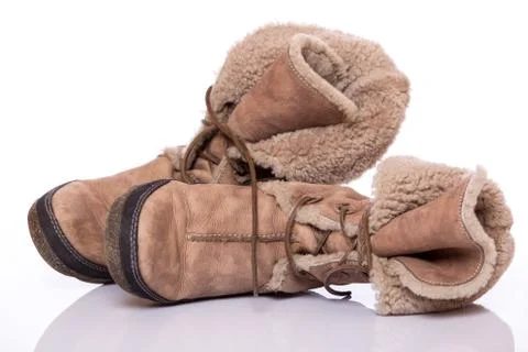 Winter shoes Stock Photos