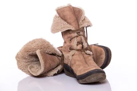 Winter shoes Stock Photos