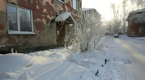 Winter in Siberia Stock Footage