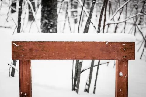 A winter sign Stock Photos