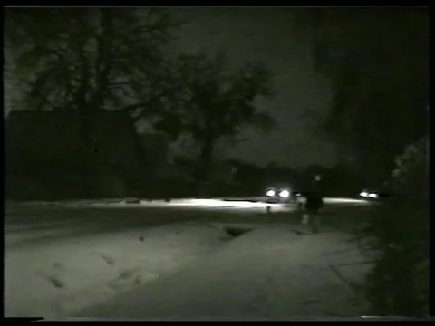 Winter Silhouette Stock Footage 343697384