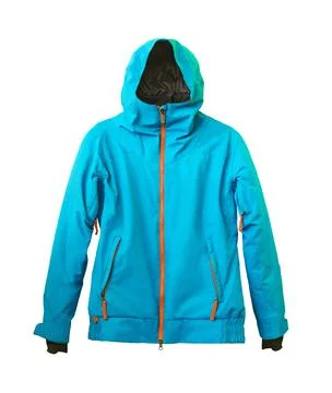 Winter ski blue jacket 스톡 사진
