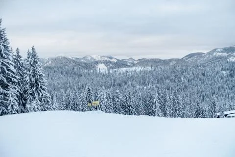 Winter Ski Landscape Foto stock