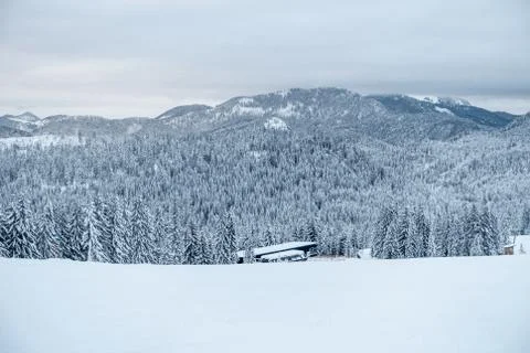 Winter Ski Landscape Stock Photos