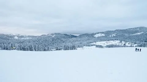 Winter Ski Landscape Stock Photos