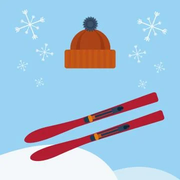 Winter Sky Stock Illustration