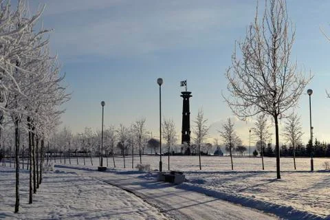 Winter sky Stock Photos