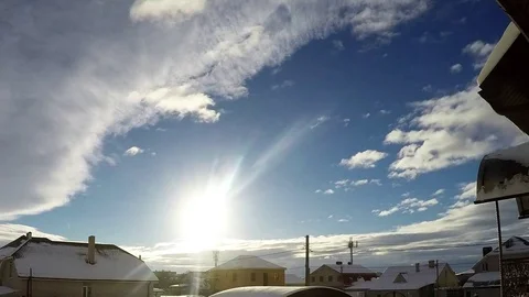 Winter sky timelapse Stock Footage 70501867