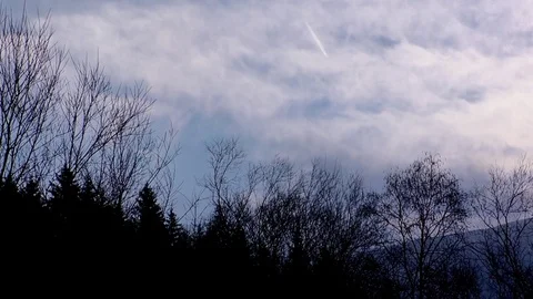 Winter sky in Vratna. Video stock 83256919