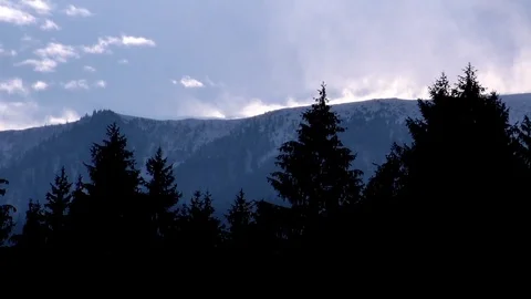 Winter sky in Vratna. Stock Footage 83257655