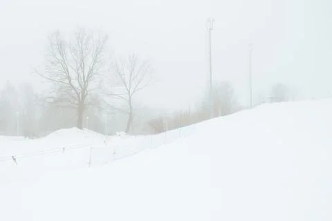 Winter slides for skiing Foto stock