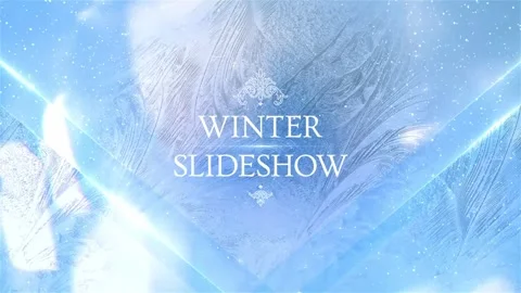 Winter Slideshow 库存 After Effects