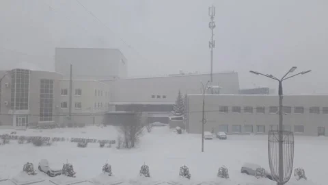 Winter small city landscape Stock Footage 280412213