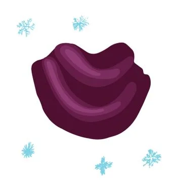 Winter snood scarf Stock Illustration