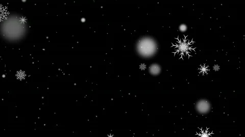 Winter Snow Alpha Loop Background Video stock 589976