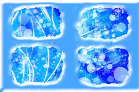 Winter snow background Stock Illustration