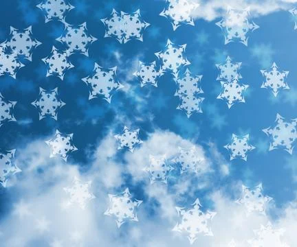 Winter snow background Stock Illustration