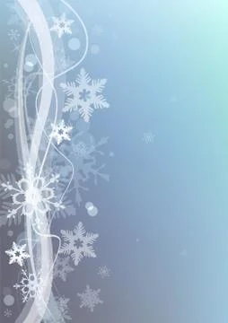 Winter snow  background. Stock Illustration