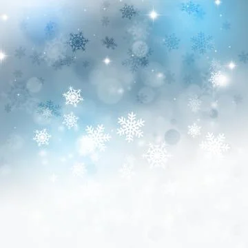 Winter Snow Background Stock Illustration