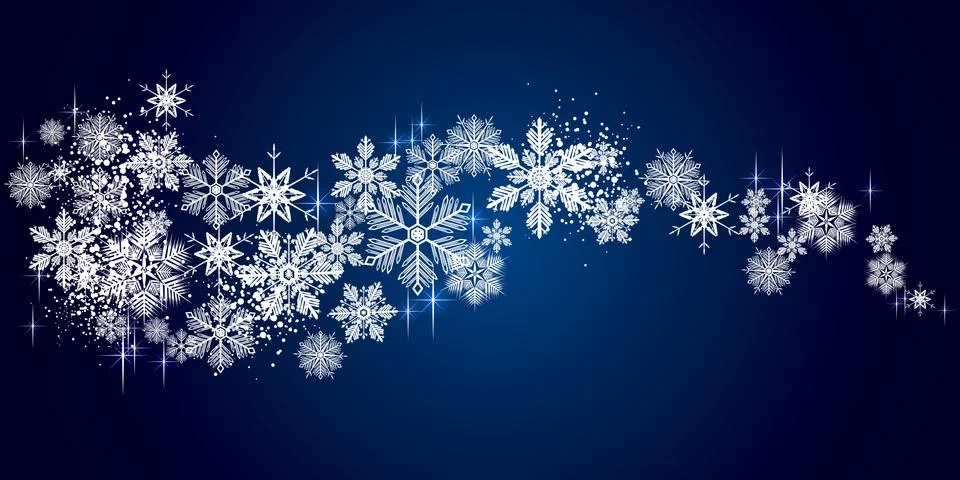 Winter snow background Stock Illustration