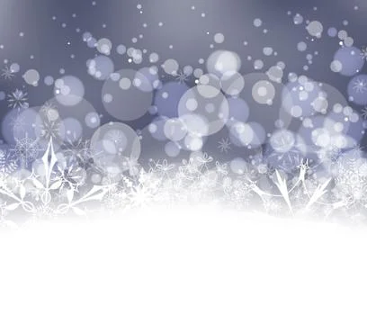 Winter snow background Stock Illustration