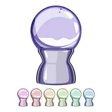 Winter snow ball cartoon vector graphic Stock Illustration