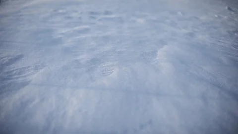 Winter Snow Blowing Stock Footage