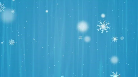 Winter Snow on Blue Background Stock-Footage 589982