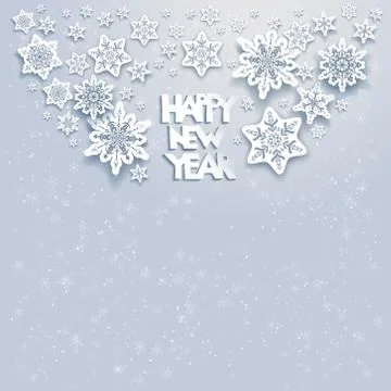 Winter snow card Stock Illustration