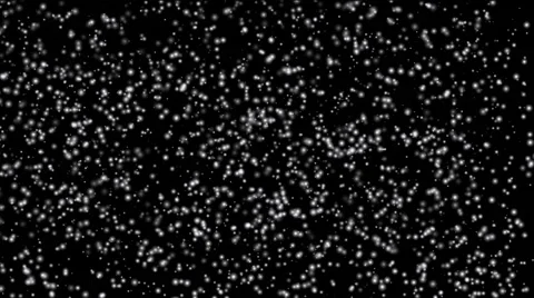 Winter snow fall animation on black background Stock Footage 45589486