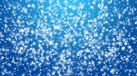 Winter snow fall animation on blue background Stock Footage 45577157