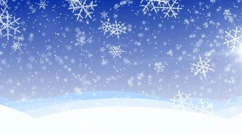 Winter snow fall HD, loop. Stock Footage 9850155