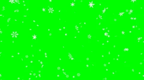 Winter snow fall - seamless loop, green screen Stock Footage 54921685