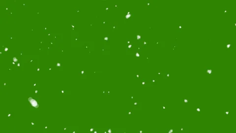 Winter Snow, Falling snow animation loop Slow motion green screen background Stock Footage 131212142