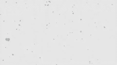 Winter Snow, Falling snow animation loop on Alpha Channel Stock Footage 232940026