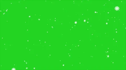 Winter snow flake falling on green screen Stock Footage 323787262