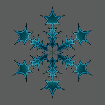 Winter snow flake Stock Illustration