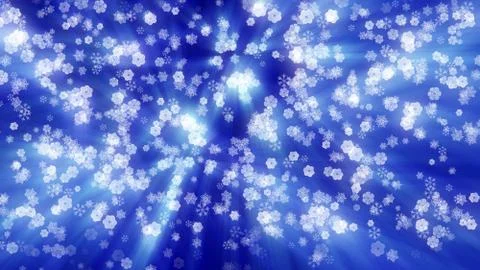 Winter snow flakes fall down Stock Illustration