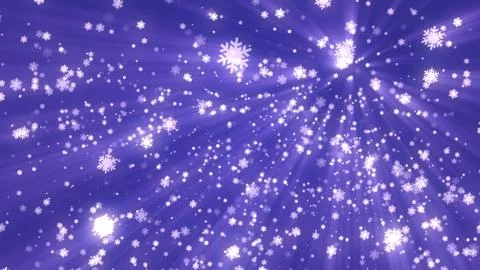 Winter snow flakes fall down Stock Illustration