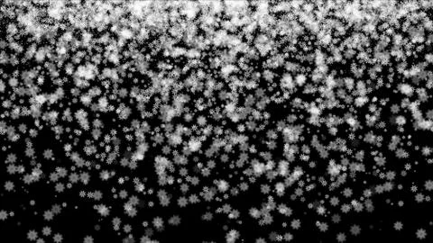 Winter snow flakes fall down Stock Illustration