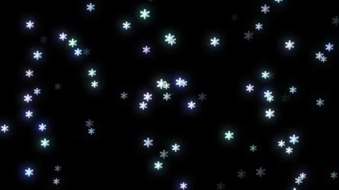Winter Snow Flakes Falling On Alpha Background. Snow Flakes Video Effects. 스톡 동영상 283460078