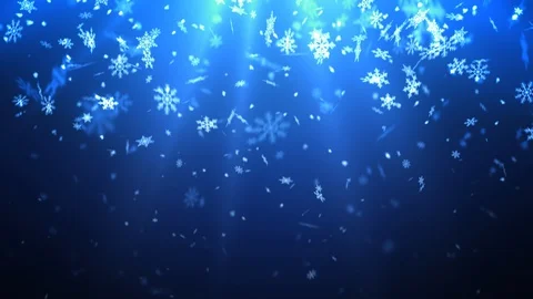 Winter Snow Flakes Falling Stock Footage 97897026