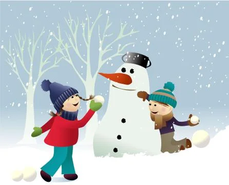 Winter snow games Illustrazione stock