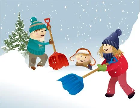 Winter snow games Stock Illustration