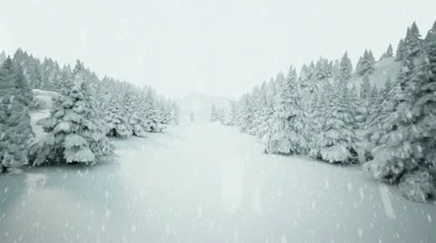 Winter snow landscape. Stock Footage 21525605