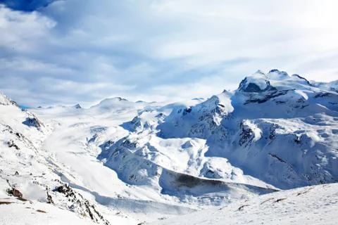 Winter snow landscape Stock Photos